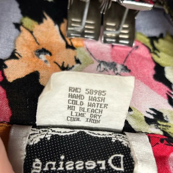 Vintage Dressing Clio button down 90s floral dress, petite small - Picture 11 of 11